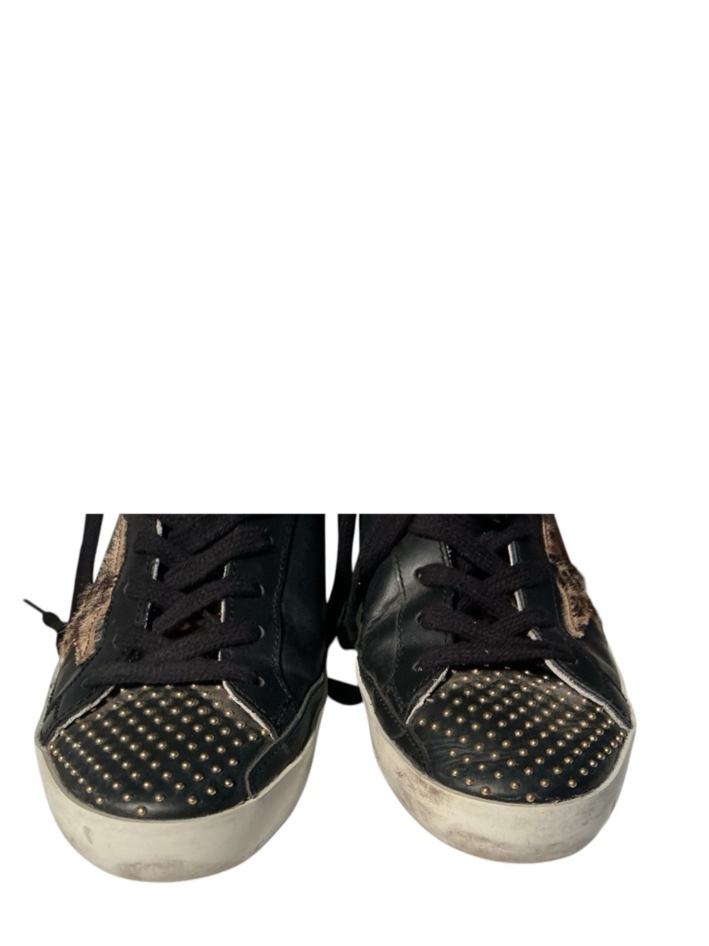 Golden Goose Superstar Pony Hair ,Leopard Print Sneakers - Picture 9 of 16